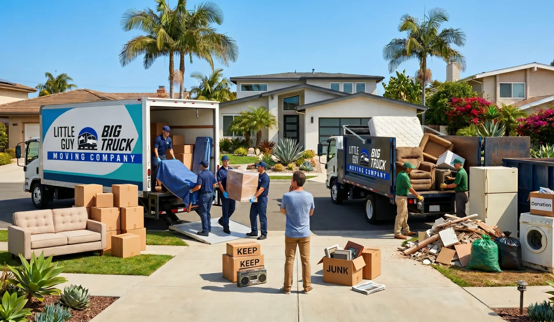 Junk Removal in San Diego: When to Hire a Moving Company vs. a Junk Hauler